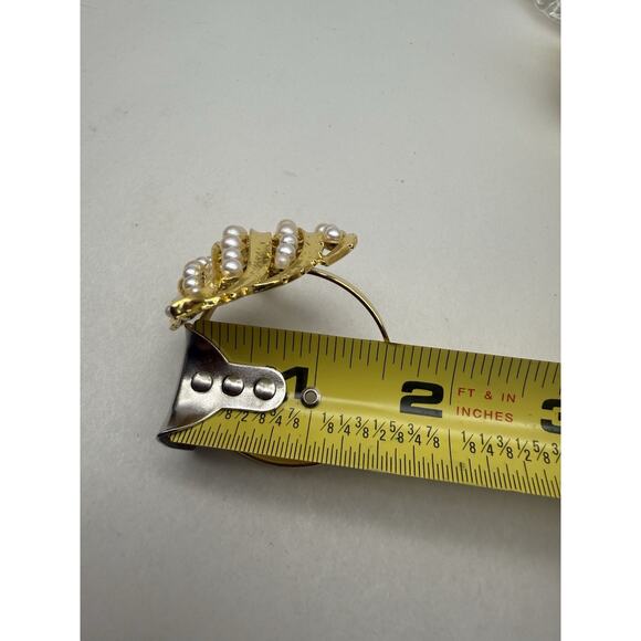 Napkin Rings Set of 8 Gold Pearl Napkin Rings, Napkin Holders for Cloth *READ... - Picture 9 of 15